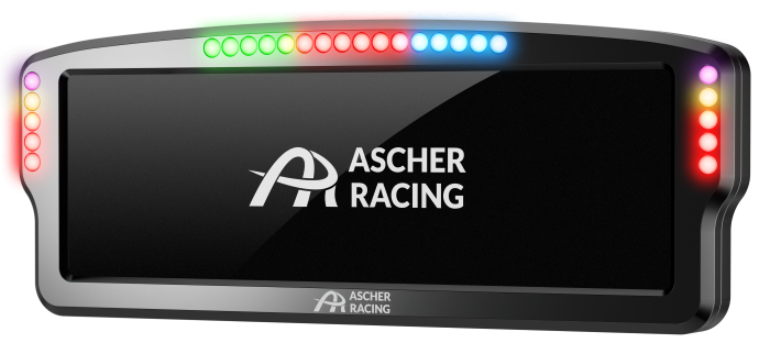 Ascher Racing 8" 模擬賽車儀表板 (Dashboard)