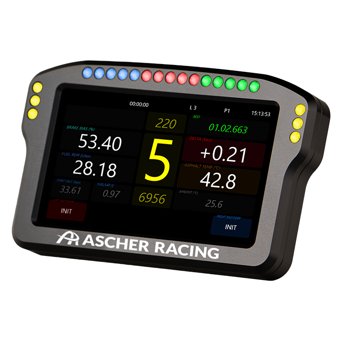 Ascher Racing 4" 模擬賽車儀表板 (Dashboard)